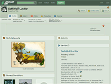 Tablet Screenshot of gothwolf-lucifur.deviantart.com