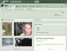 Tablet Screenshot of djou.deviantart.com