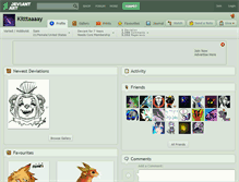 Tablet Screenshot of kitttaaaay.deviantart.com