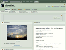 Tablet Screenshot of coloured-hair.deviantart.com