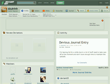 Tablet Screenshot of dzutrinh.deviantart.com