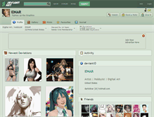 Tablet Screenshot of idnar.deviantart.com