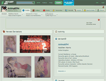 Tablet Screenshot of animatt94.deviantart.com