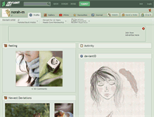 Tablet Screenshot of norah-m.deviantart.com
