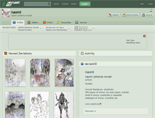 Tablet Screenshot of naomi.deviantart.com