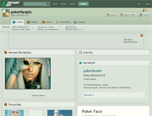 Tablet Screenshot of pokerfaceplz.deviantart.com