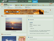 Tablet Screenshot of andut.deviantart.com