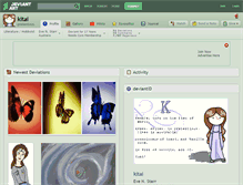 Tablet Screenshot of kitai.deviantart.com