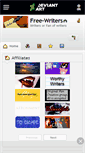 Mobile Screenshot of free-writers.deviantart.com