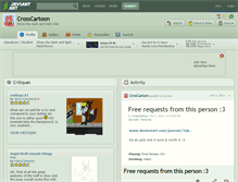 Tablet Screenshot of crosscartoon.deviantart.com