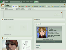 Tablet Screenshot of foxby.deviantart.com