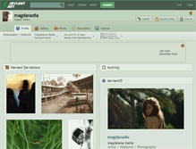 Tablet Screenshot of magdanadia.deviantart.com