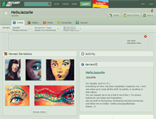 Tablet Screenshot of hellojazzelle.deviantart.com