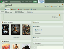 Tablet Screenshot of dorkyfresh.deviantart.com