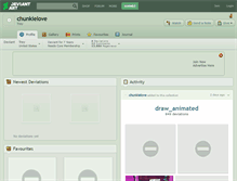 Tablet Screenshot of chunkielove.deviantart.com