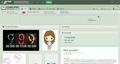 Desktop Screenshot of crystal-artist.deviantart.com