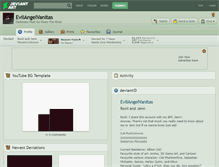 Tablet Screenshot of evilangelvanitas.deviantart.com