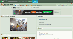 Desktop Screenshot of amethyst-archer.deviantart.com