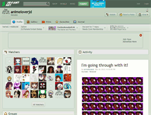 Tablet Screenshot of animeloverjd.deviantart.com