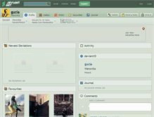 Tablet Screenshot of gucia.deviantart.com
