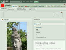 Tablet Screenshot of notquite.deviantart.com