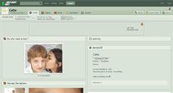 Desktop Screenshot of catte.deviantart.com