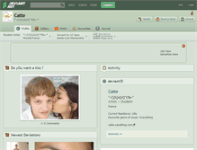 Tablet Screenshot of catte.deviantart.com