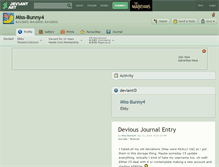 Tablet Screenshot of miss-bunny4.deviantart.com