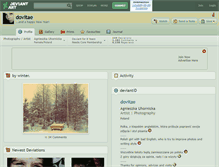 Tablet Screenshot of dovitae.deviantart.com