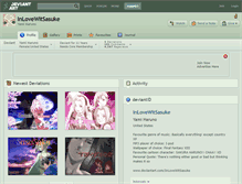 Tablet Screenshot of inlovewitsasuke.deviantart.com