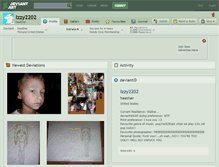 Tablet Screenshot of izzy2202.deviantart.com