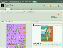 Tablet Screenshot of kingpendragon.deviantart.com
