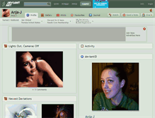 Tablet Screenshot of anja-j.deviantart.com