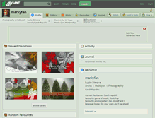 Tablet Screenshot of markyfan.deviantart.com