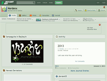 Tablet Screenshot of nordenx.deviantart.com