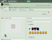 Tablet Screenshot of icutekitty.deviantart.com