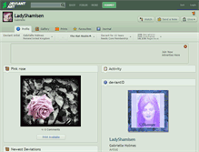 Tablet Screenshot of ladyshamisen.deviantart.com