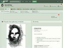 Tablet Screenshot of marcmckay.deviantart.com