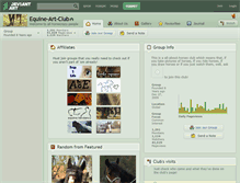 Tablet Screenshot of equine-art-club.deviantart.com