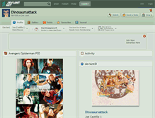 Tablet Screenshot of dinosaursattack.deviantart.com