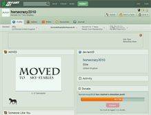 Tablet Screenshot of horsecrazy2010.deviantart.com