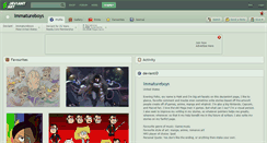 Desktop Screenshot of immatureboys.deviantart.com