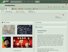 Tablet Screenshot of immatureboys.deviantart.com