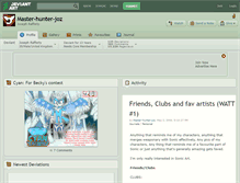 Tablet Screenshot of master-hunter-joz.deviantart.com