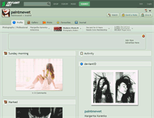 Tablet Screenshot of paintmewet.deviantart.com