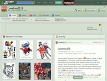 Tablet Screenshot of lovelorn2213.deviantart.com