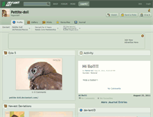 Tablet Screenshot of pettite-doll.deviantart.com