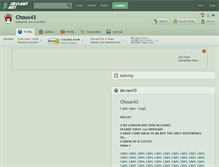 Tablet Screenshot of choux43.deviantart.com