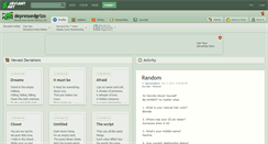 Desktop Screenshot of depressedgrlzo.deviantart.com