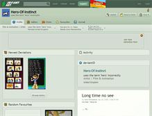 Tablet Screenshot of hero-of-instinct.deviantart.com